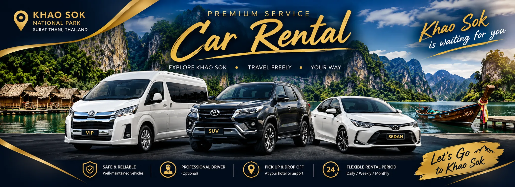 Khao Sok VIP Van Transfer Service
